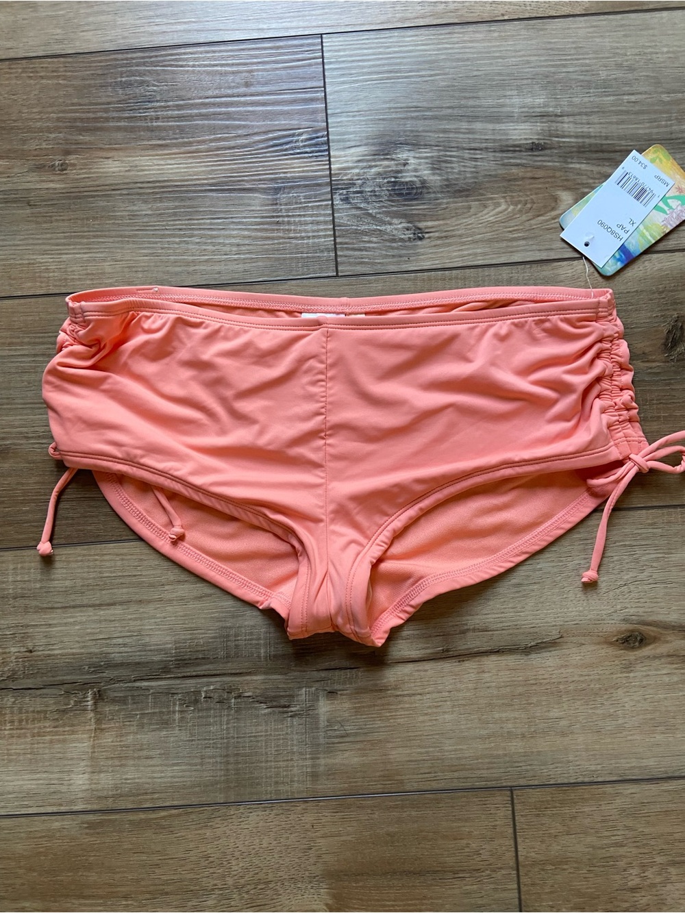 Hobie Coral Pink Swim Boyshort Bottoms